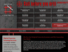 Tablet Screenshot of digitalconcretescanning.com